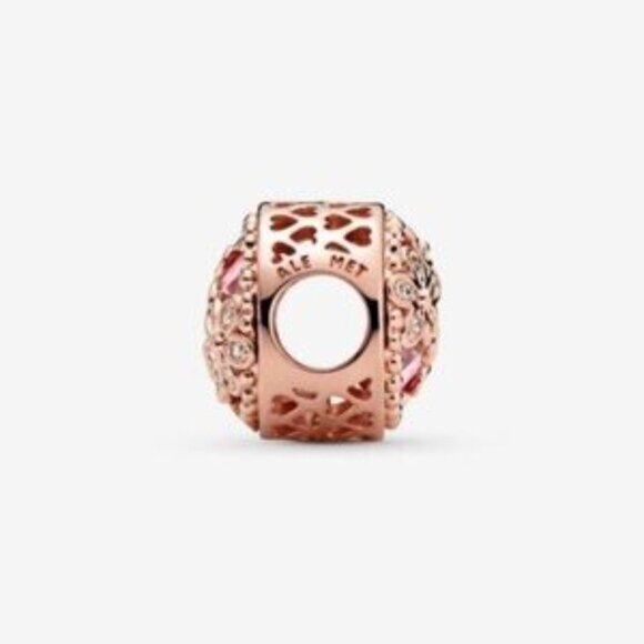 Pandora Sparkling Pink Daisy Flower Charm - Picture 3 of 3